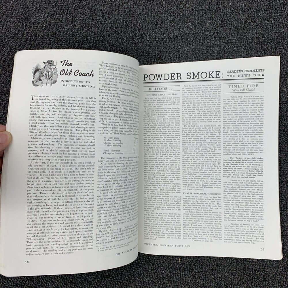 Vintage The American Rifleman Magazine December 1941 Sporting Hunting Firearms - Picture 6 of 11